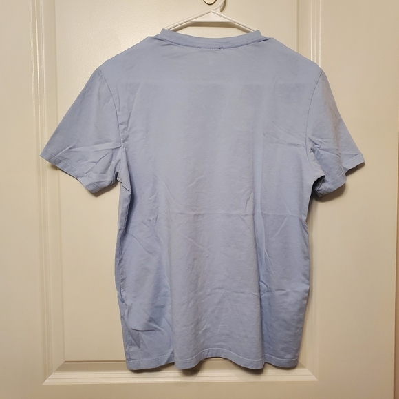 Reiss Blue Lightweight Cotton T-Shirt - Picture 3 of 9